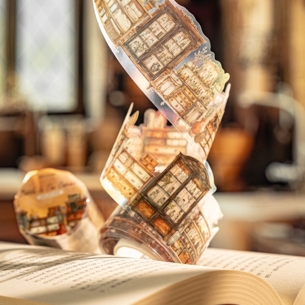 BONBONBONNIE🐰陌墨 悠長生活系列 生活居家書籍PET膠帶-細節圖10