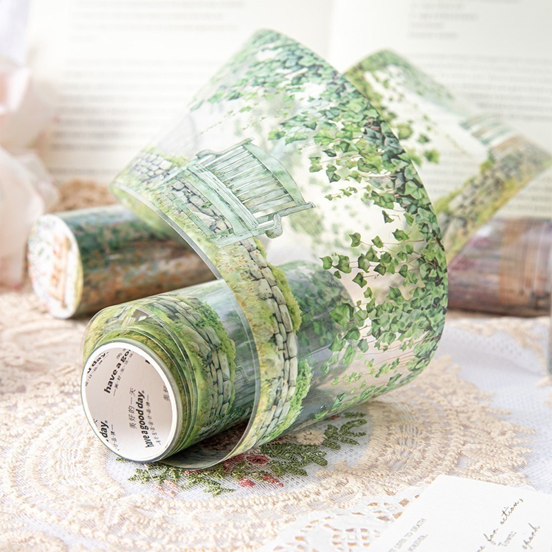 BONBONBONNIE🐰美好的一天 一起去盪鞦韆系列 花藤造景鞦韆PET膠帶-細節圖7