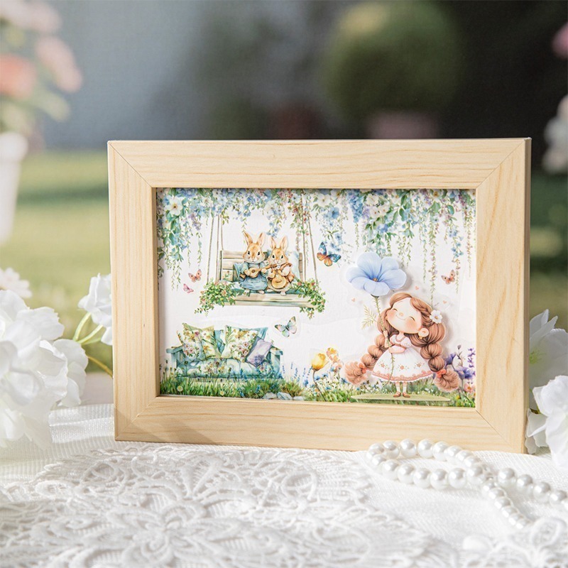 BONBONBONNIE🐰美好的一天 一起去盪鞦韆系列 花藤造景鞦韆PET膠帶-細節圖6