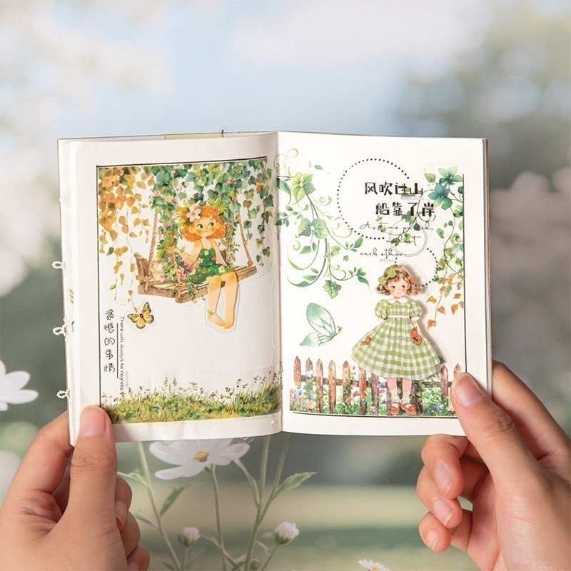 BONBONBONNIE🐰美好的一天 一起去盪鞦韆系列 花藤造景鞦韆PET膠帶-細節圖8