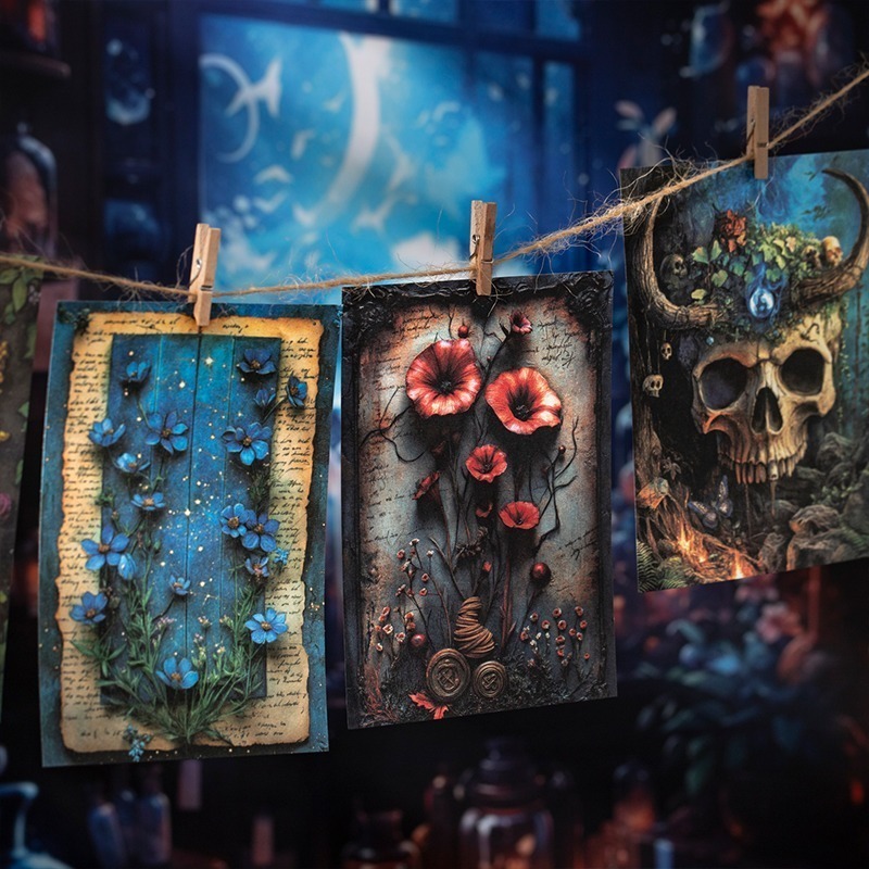 BONBONBONNIE🐰美好的一天 女巫的魔法書系列 暗黑魔法素材紙-細節圖2