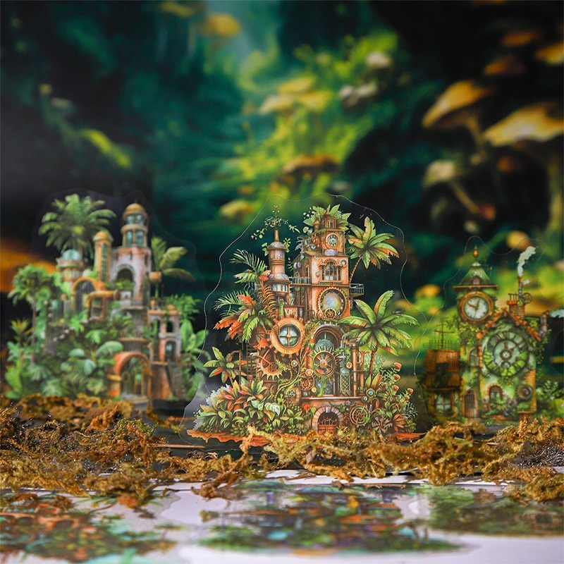 BON BON BONNIE🐰番茄醬少女 齒輪上的小屋系列 暗黑魔法龐克PET貼紙包-細節圖2