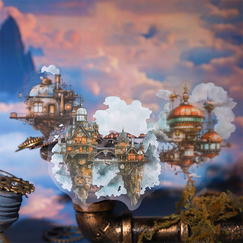 BON BON BONNIE🐰番茄醬少女 齒輪上的小屋系列 暗黑魔法龐克PET貼紙包-細節圖3