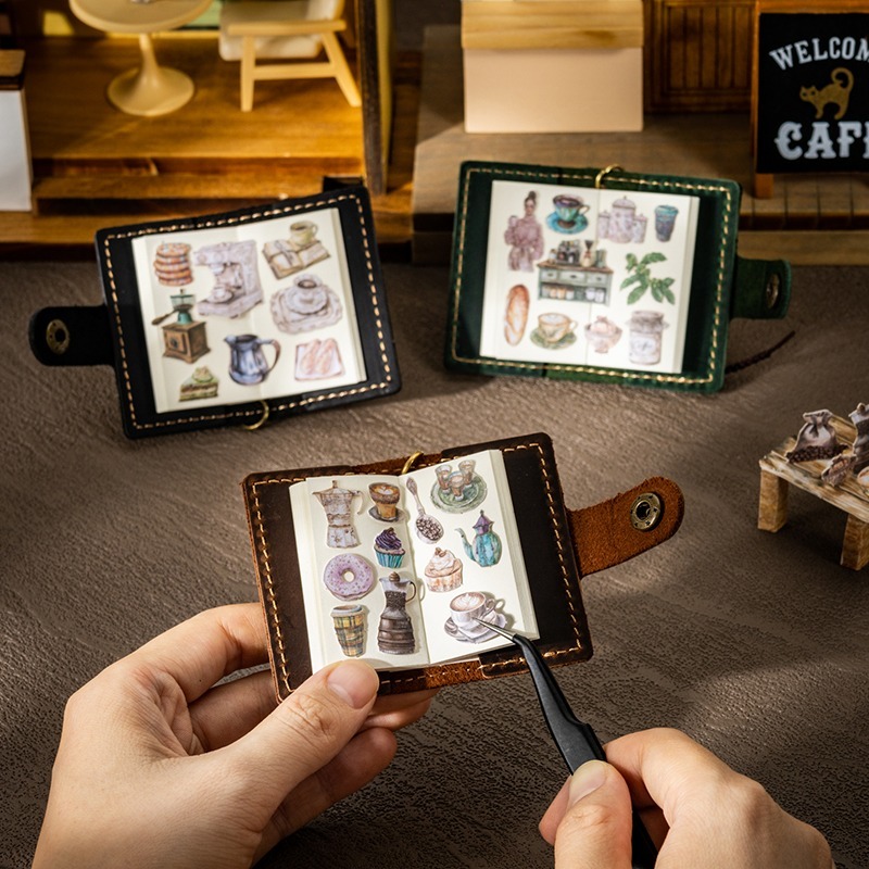 BONBONBONNIE🐰番茄醬少女 迷你咖啡系列 微縮場景盒裝貼紙-細節圖4