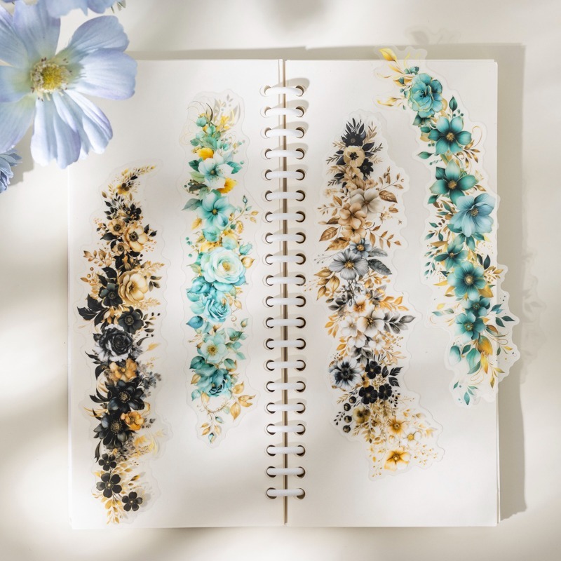 BONBONBONNIE🐰番茄醬少女 花境漫延系列 水彩花卉PET貼紙-細節圖3