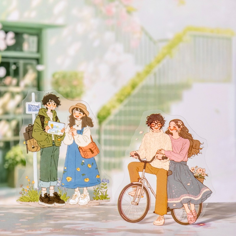 BONBONBONNIE🐰番茄醬少女 戀愛進化論系列 人物情侶pet貼紙-細節圖3