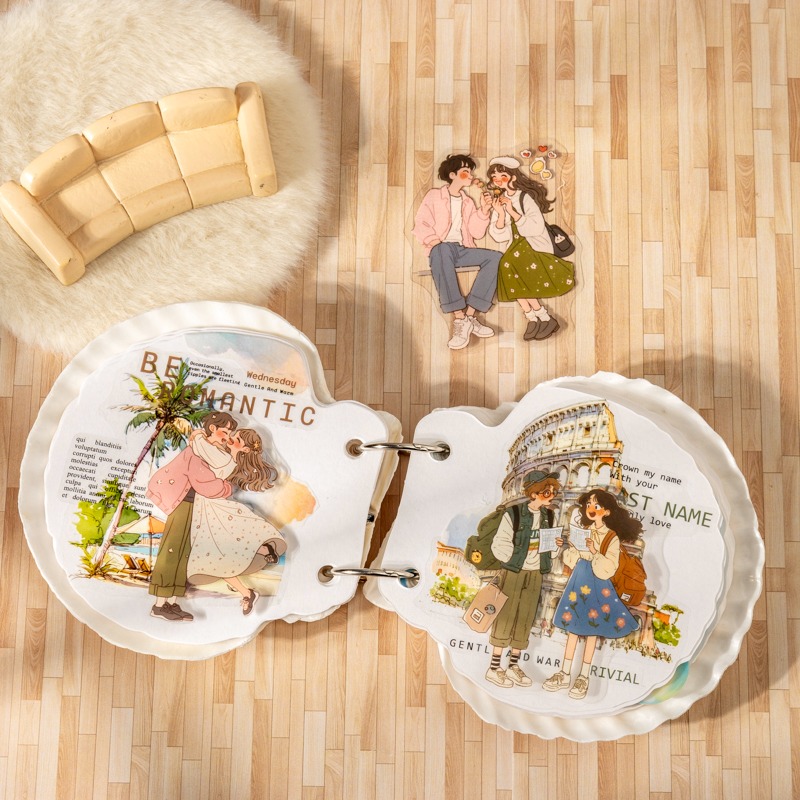 BONBONBONNIE🐰番茄醬少女 戀愛進化論系列 人物情侶pet貼紙-細節圖4