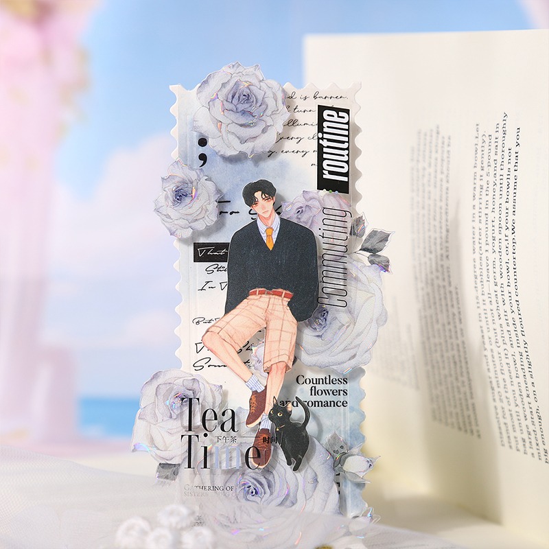 BONBONBONNIE🐰番茄醬少女 我的心動男孩系列 白牛皮人物 情侶貼紙-細節圖8