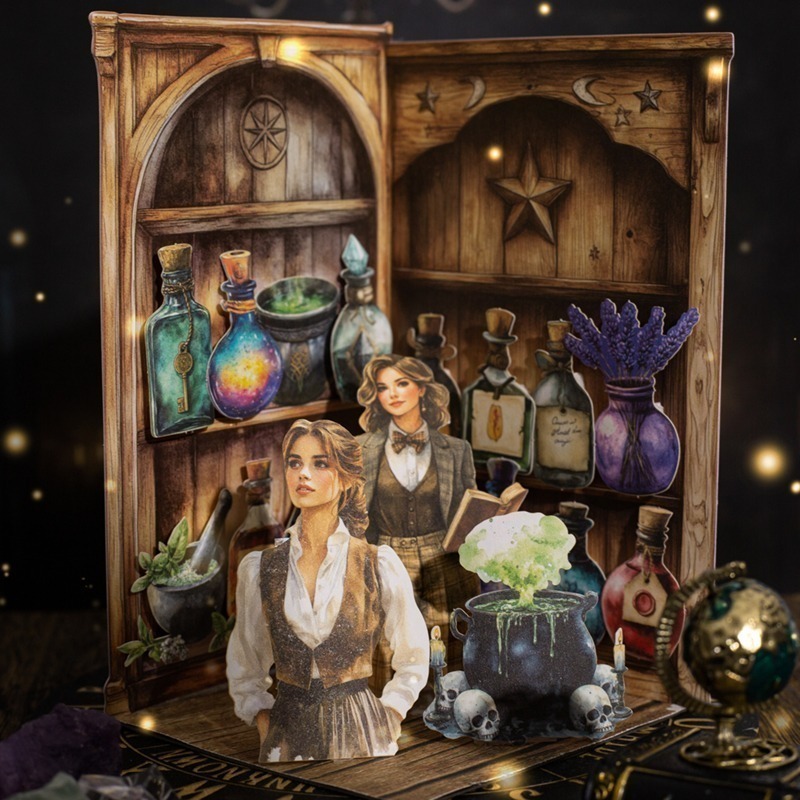 BONBONBONNIE🐰美好的一天 任意魔法櫃系列 魔法主題硬卡貼紙包-細節圖4