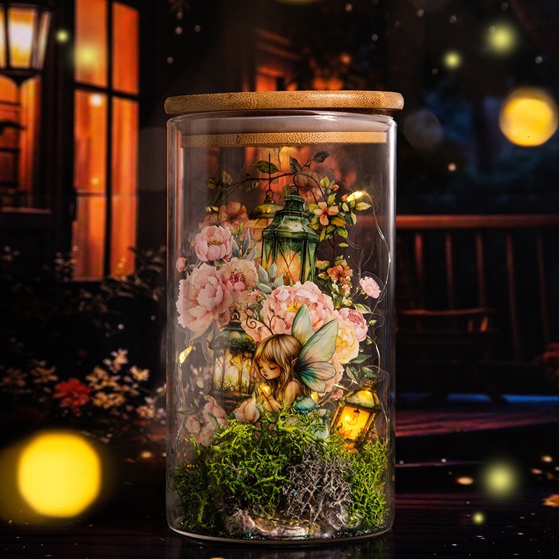 BON BON BONNIE🐰手帳素材 美好的一天 螢火之燈系列 燈飾燈光主題PET貼紙-細節圖4