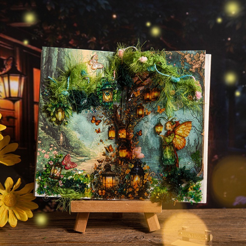 BON BON BONNIE🐰手帳素材 美好的一天 螢火之燈系列 燈飾燈光主題PET貼紙-細節圖5