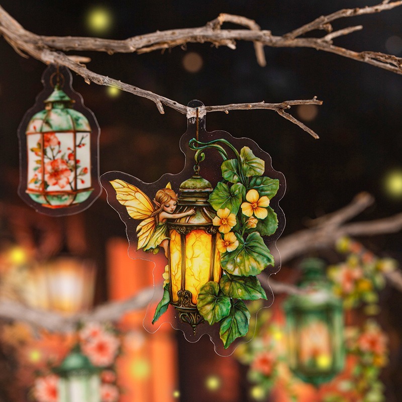 BON BON BONNIE🐰手帳素材 美好的一天 螢火之燈系列 燈飾燈光主題PET貼紙-細節圖6