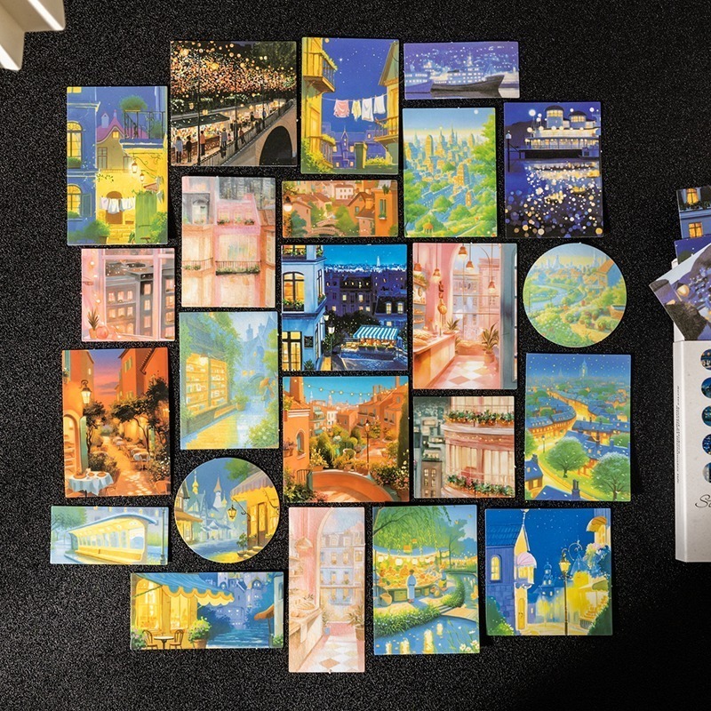 BONBONBONNIE🐰番茄醬少女 星光照亮生活系列 雙材質造景盒裝貼紙-細節圖6