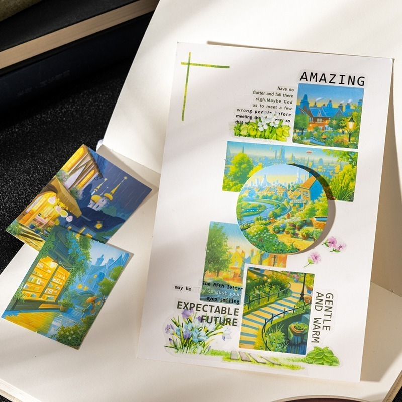 BONBONBONNIE🐰番茄醬少女 星光照亮生活系列 雙材質造景盒裝貼紙-細節圖9