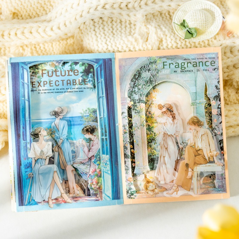 BONBONBONNIE🐰番茄醬少女 南法的鬆弛感系列 人物穿搭PET貼紙-細節圖5