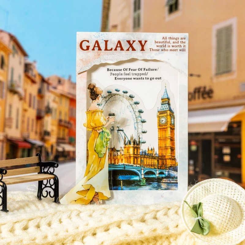 BONBONBONNIE🐰番茄醬少女 南法的鬆弛感系列 人物穿搭PET貼紙-細節圖9