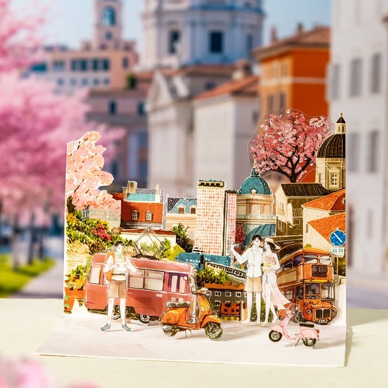 BONBONBONNIE🐰番茄醬少女 走過北歐的四季系列 和紙 PET 四季景色主題造景貼紙本-細節圖5