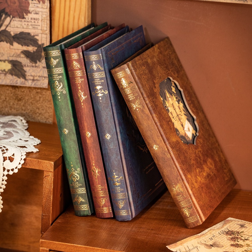 BON BON BONNIE🐰語閑  世紀讚歌系列 歐式復古 精裝彩頁 筆記本手帳本-細節圖5