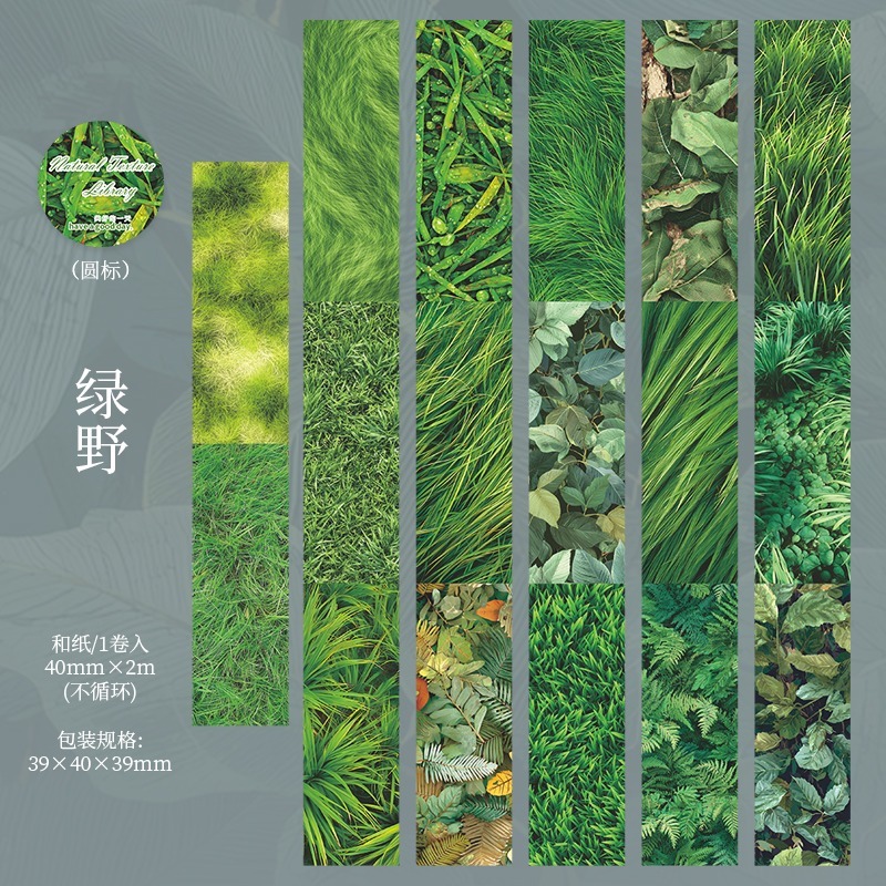 美好的一天 自然肌理庫系列 森林紋理和紙膠帶-規格圖11