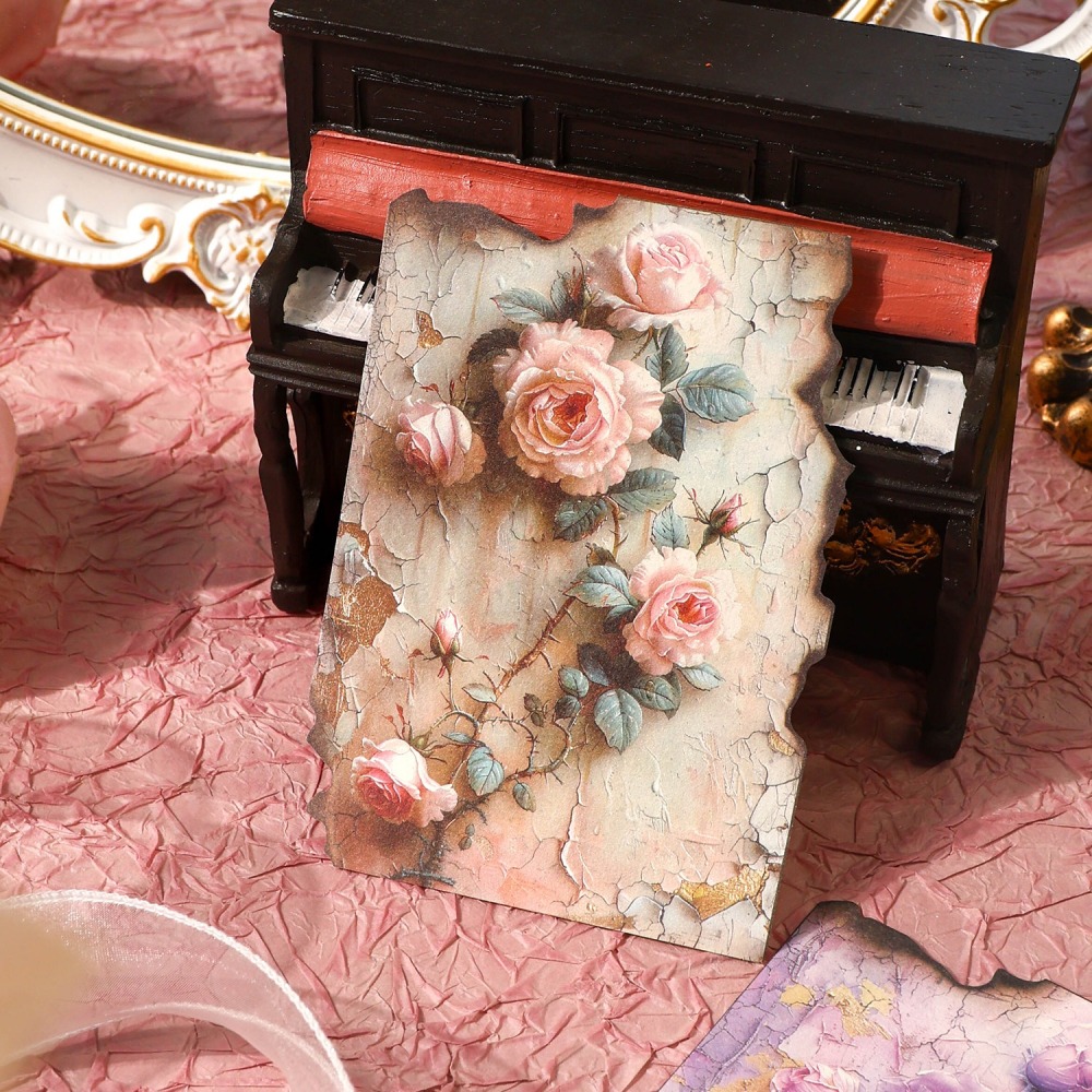 BONBONBONNIE🐰古古森林 洛可可繁花系列 復古蝴蝶花卉素材紙-細節圖7