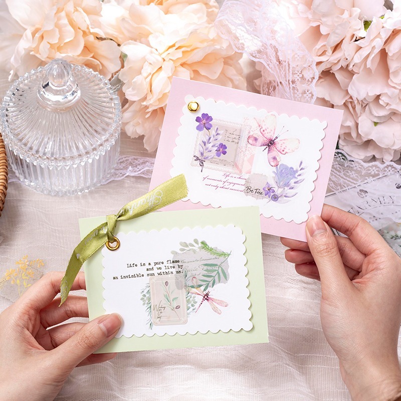 BONBONBONNIE🐰美好的一天 溫暖如初系列 輕復古植物PET貼紙包-細節圖4