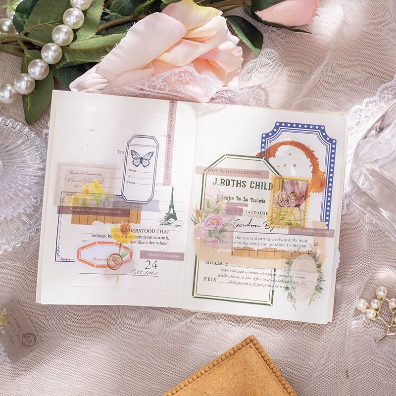 BONBONBONNIE🐰美好的一天 溫暖如初系列 輕復古植物PET貼紙包-細節圖5