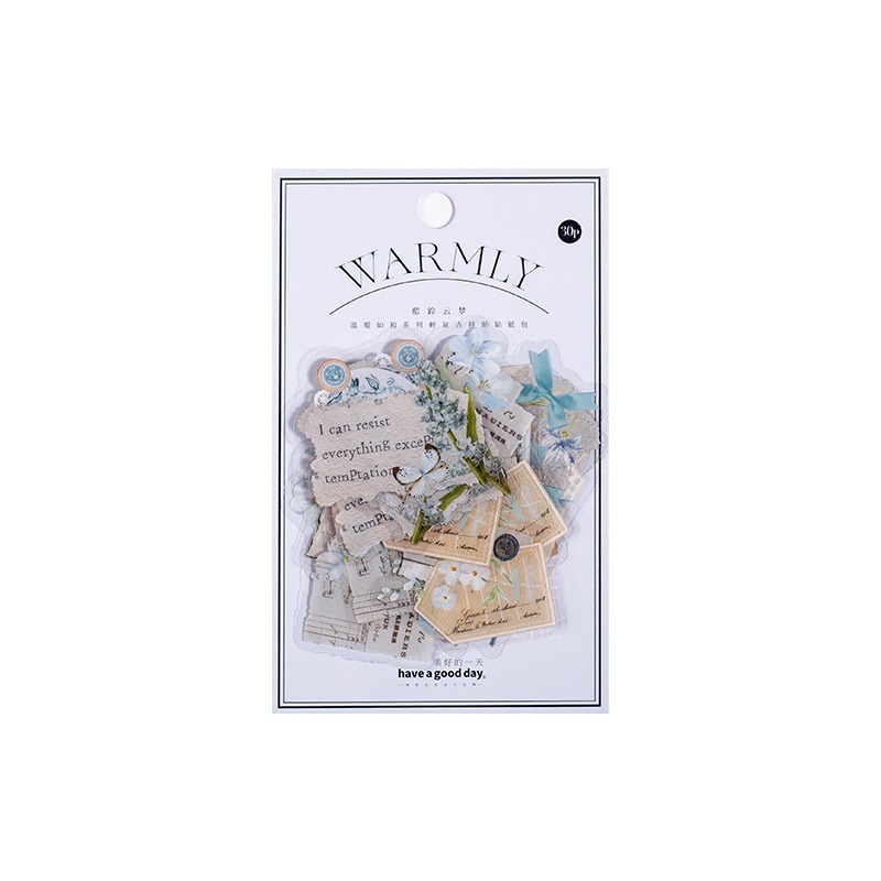 BONBONBONNIE🐰美好的一天 溫暖如初系列 輕復古植物PET貼紙包-細節圖6