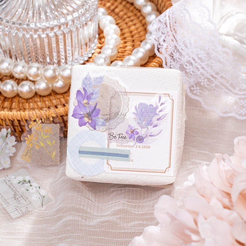 BONBONBONNIE🐰美好的一天 溫暖如初系列 輕復古植物PET貼紙包-細節圖9