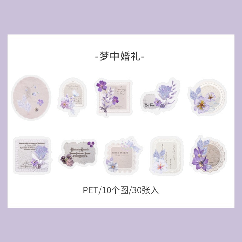 BONBONBONNIE🐰美好的一天 溫暖如初系列 輕復古植物PET貼紙包-規格圖10