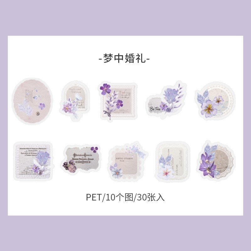 BONBONBONNIE🐰美好的一天 溫暖如初系列 輕復古植物PET貼紙包-規格圖10