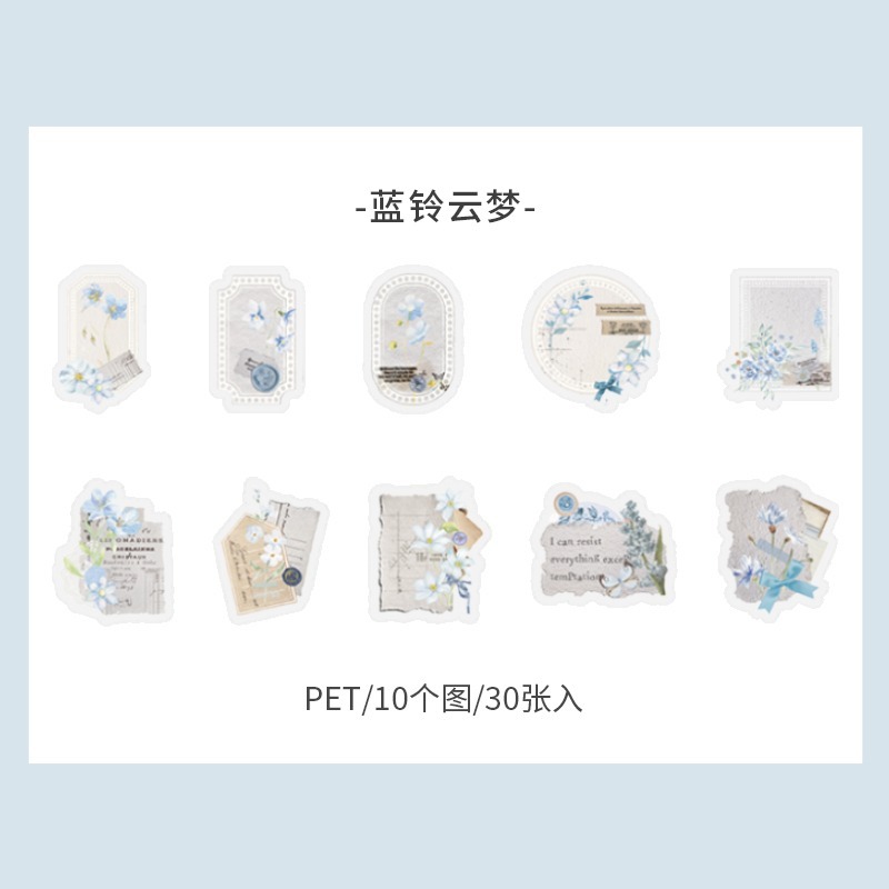 BONBONBONNIE🐰美好的一天 溫暖如初系列 輕復古植物PET貼紙包-規格圖10