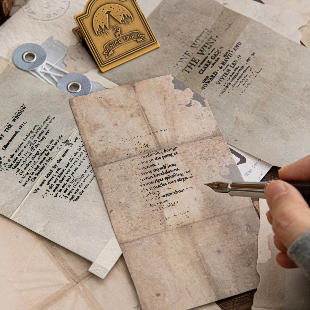 BONBONBONNIE🐰糖詩 溫柔紙片 暈染皺褶打底素材紙-細節圖10