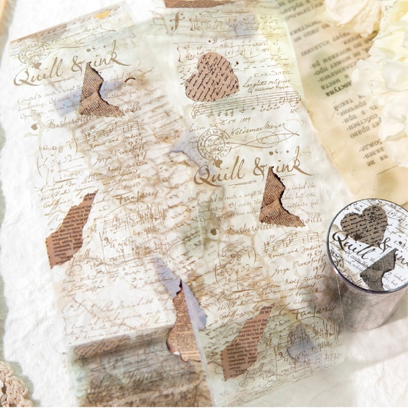 BONBONBONNIE🐰言己 遺落記憶 文字打底PET膠帶-細節圖7