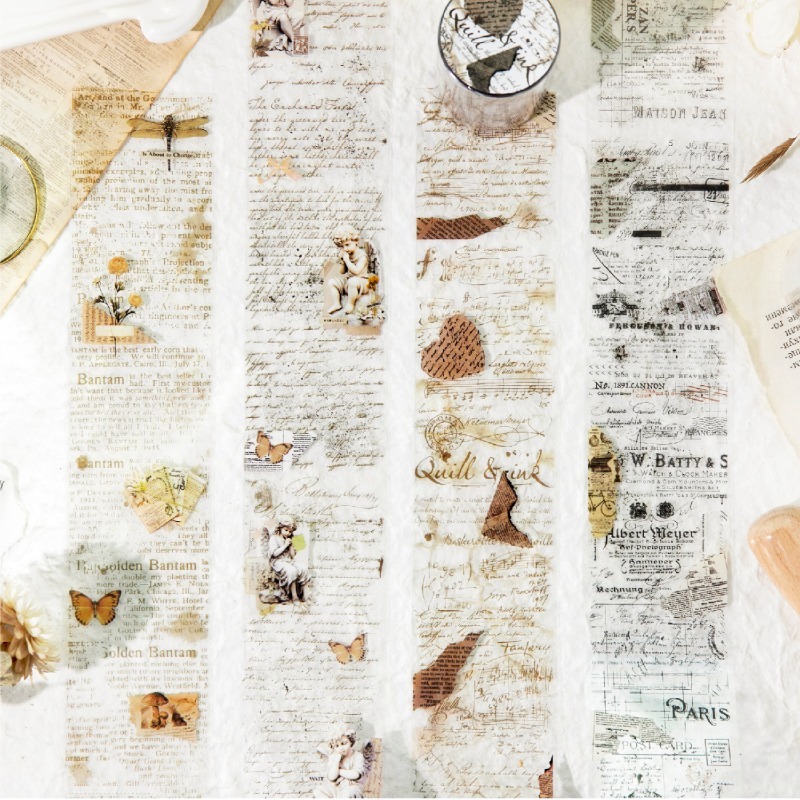 BONBONBONNIE🐰言己 遺落記憶 文字打底PET膠帶-細節圖8