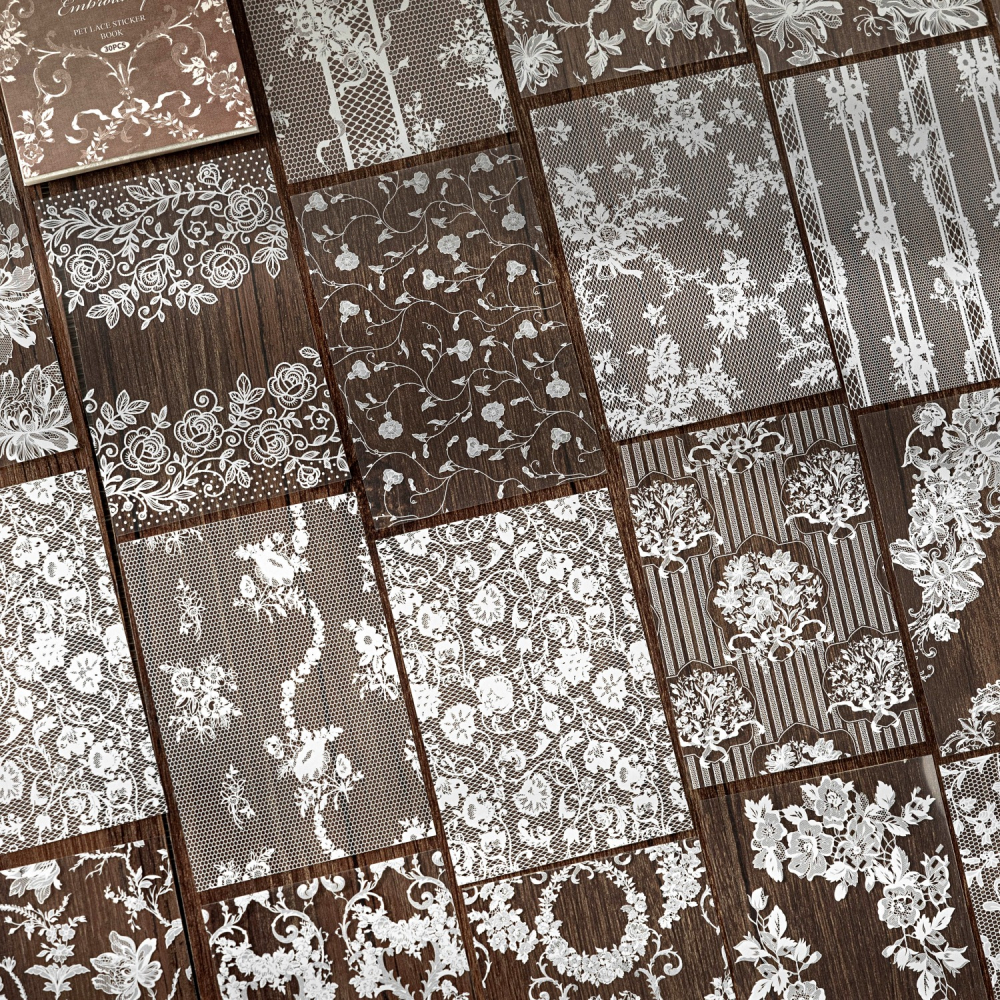 BONBONBONNIE🐰糖詩 蕾絲博物館 滿滿蕾絲PET貼紙本-細節圖2