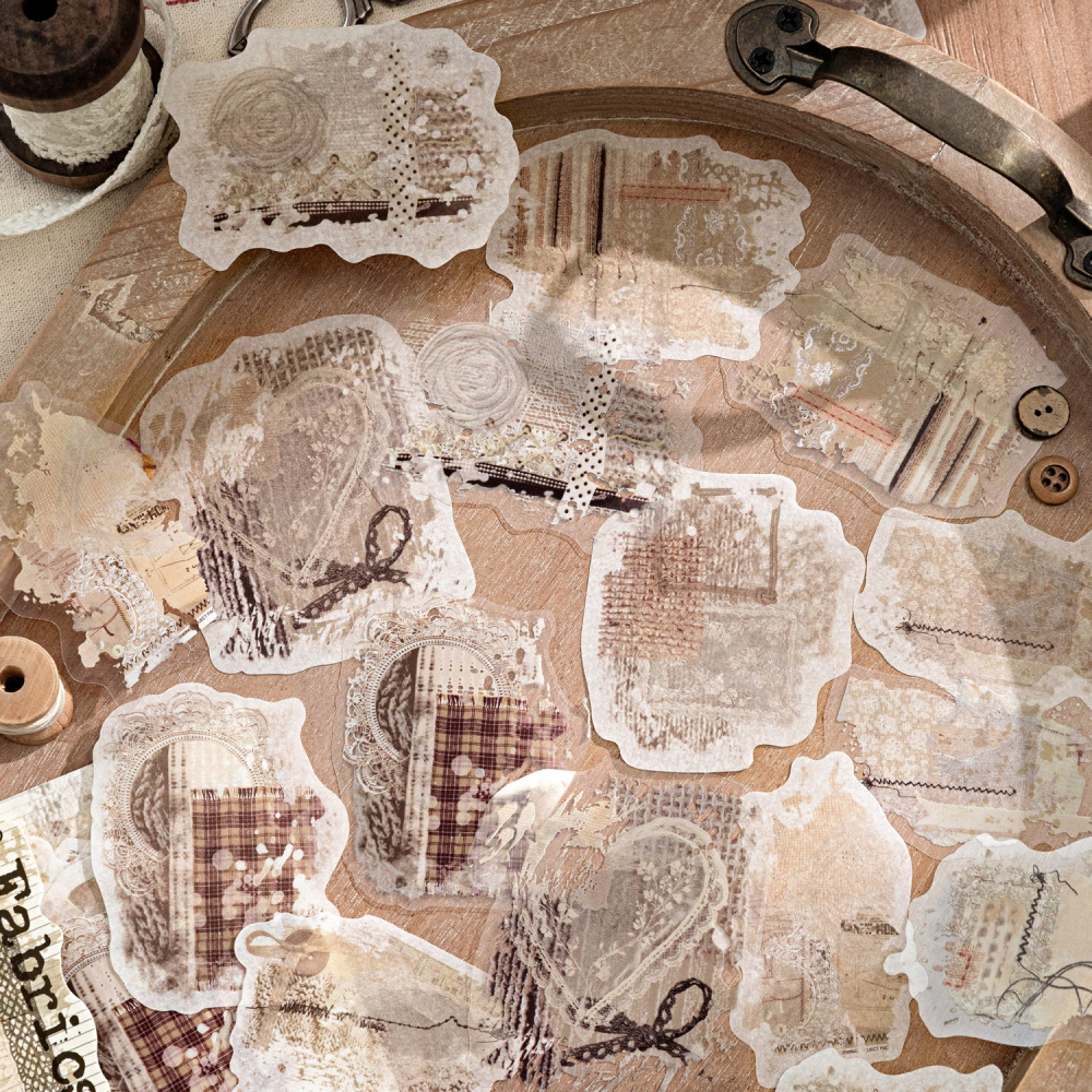 BONBONBONNIE🐰陌墨 暈染墨跡 和紙 PET 貼紙包-細節圖7