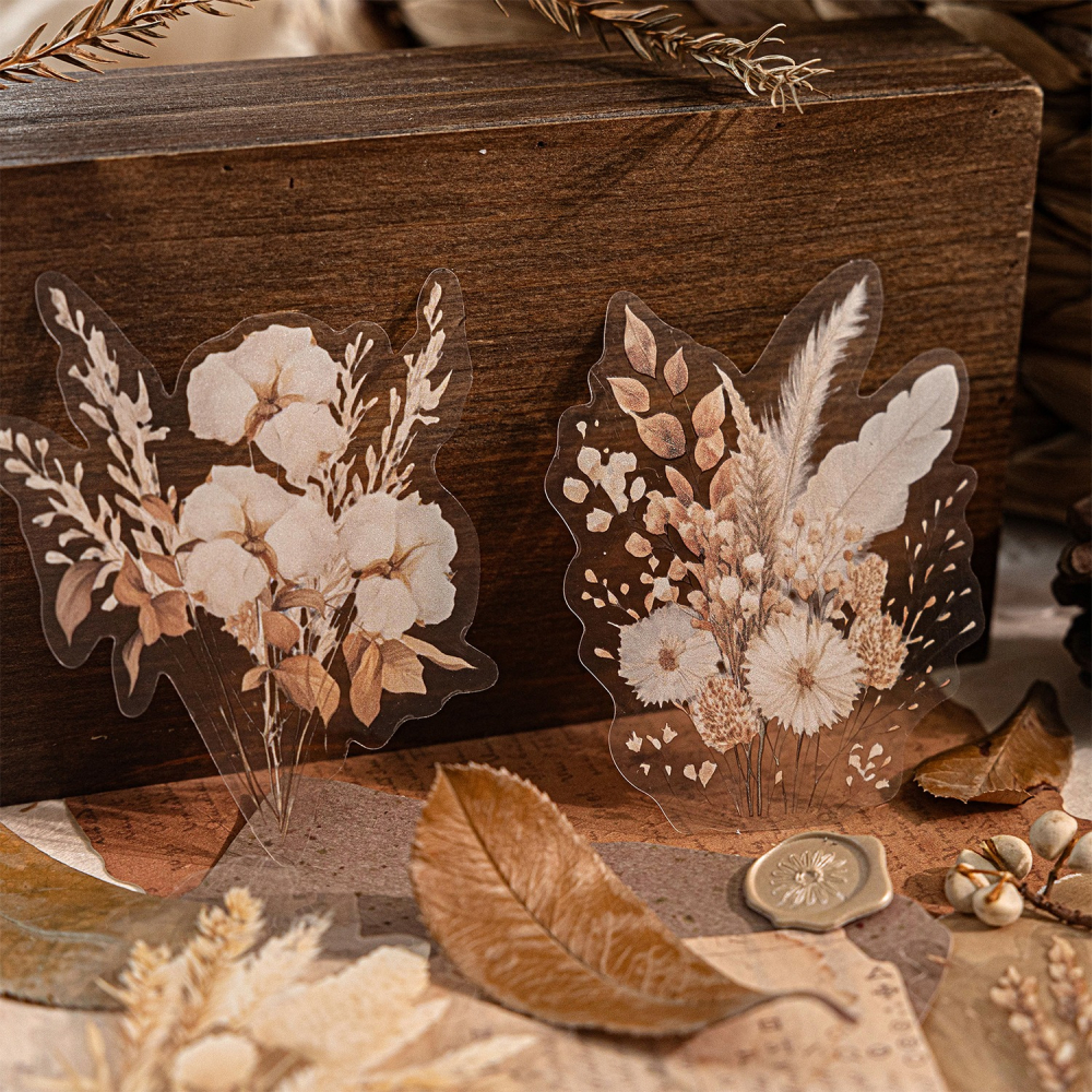 BONBONBONNIE🐰糖詩 蘆葦絮語 植物 PET長條貼紙包-細節圖8