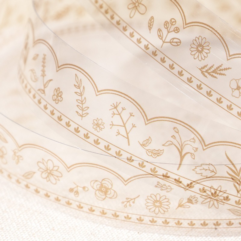 BONBONBONNIE🐰番茄醬少女 繁夢花邊系列 邊框造景PET膠帶-細節圖2