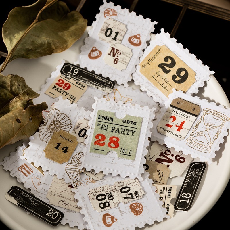 BONBONBONNIE🐰番茄醬少女 序列標籤系列 日付數字長條日期素材紙-細節圖4