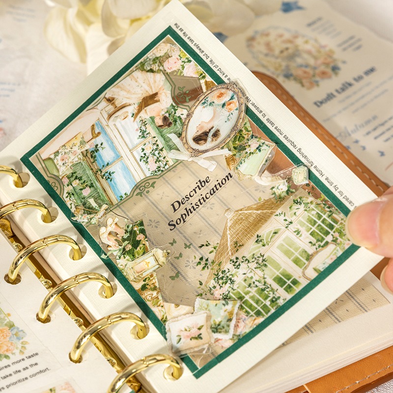 BONBONBONNIE🐰番茄醬少女 南法之旅 莊園插畫PET膠帶-細節圖8