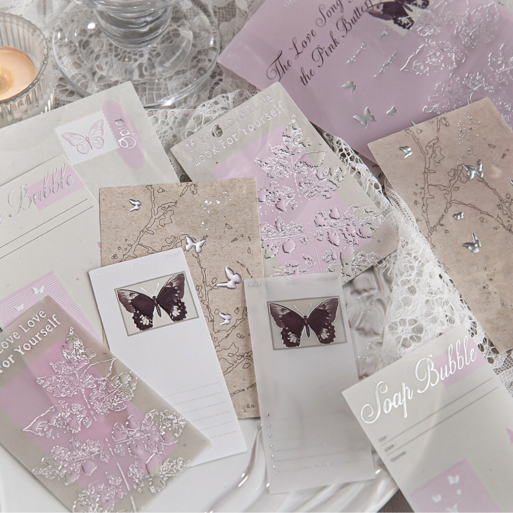 BONBONBONNIE🐰陌墨 素影之境 燙銀素材立體打底紙-細節圖2