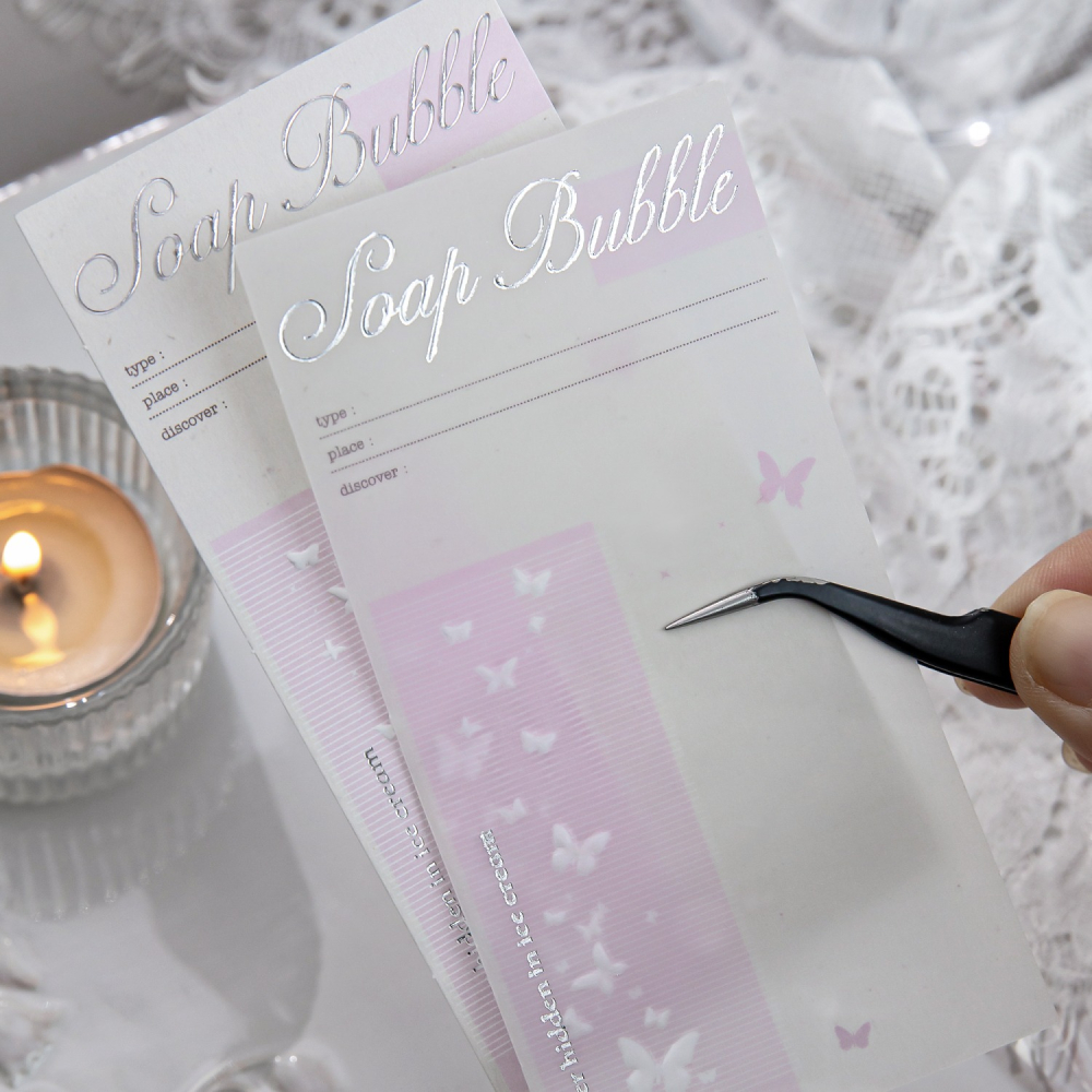 BONBONBONNIE🐰陌墨 素影之境 燙銀素材立體打底紙-細節圖4