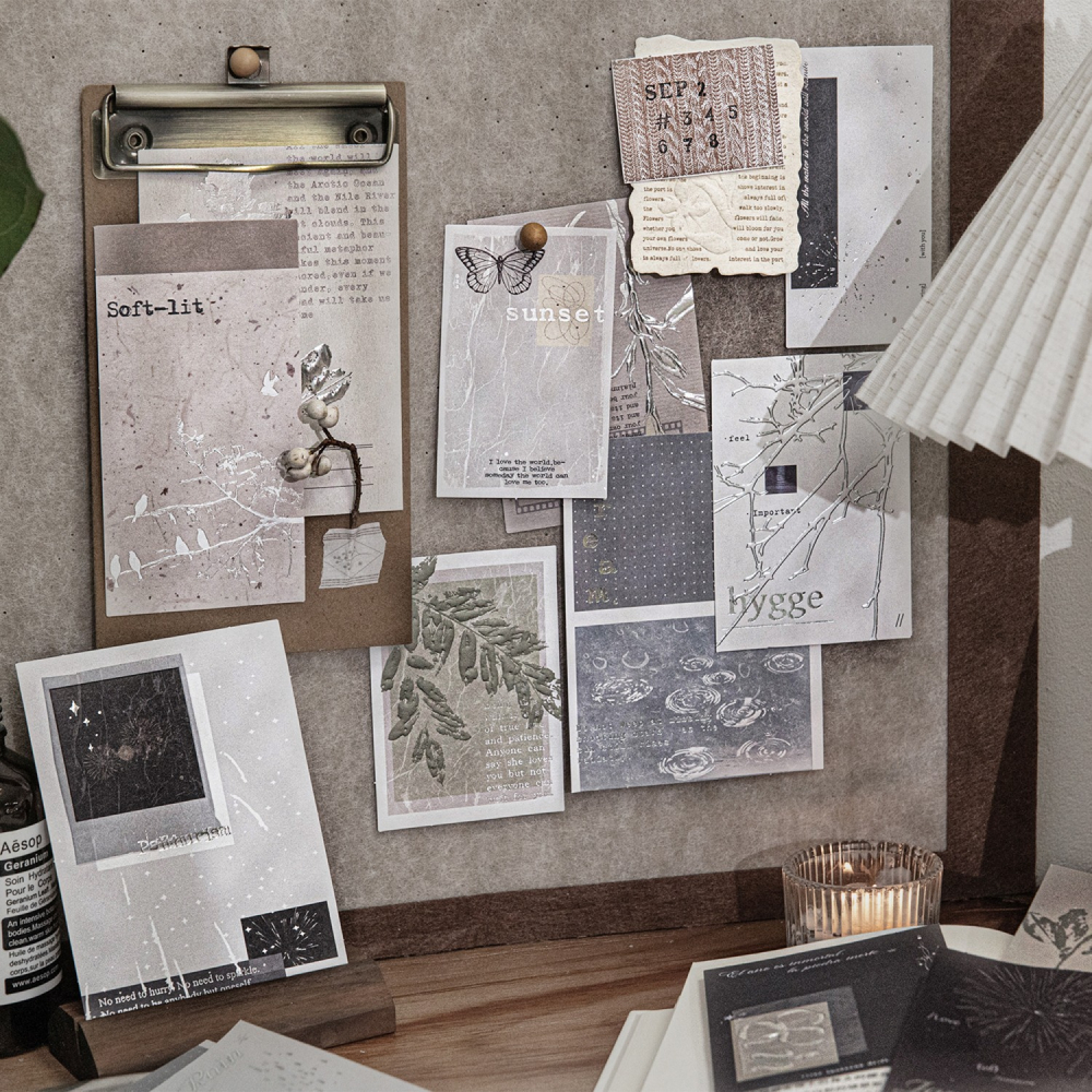 BONBONBONNIE🐰陌墨 素影之境 燙銀素材立體打底紙-細節圖6