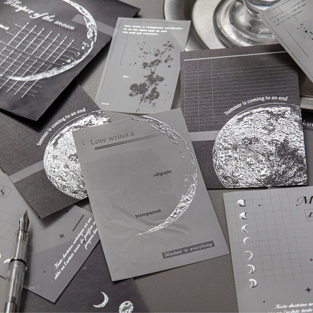 BONBONBONNIE🐰陌墨 素影之境 燙銀素材立體打底紙-細節圖8