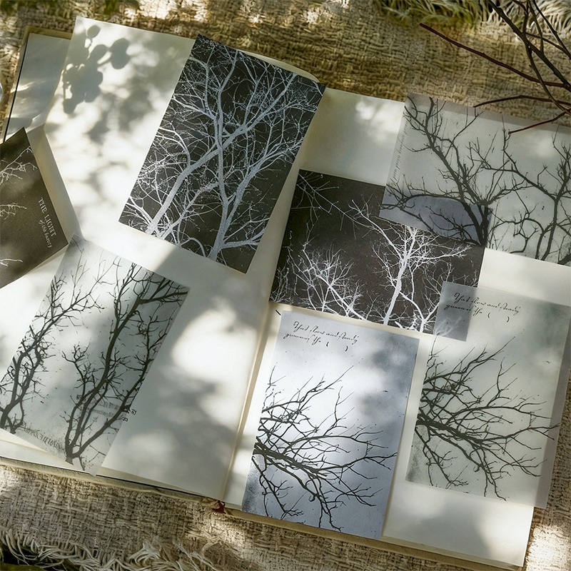 BONBONBONNIE🐰番茄醬少女 自然如畫系列 拓印剪影植物打底素材紙-細節圖6