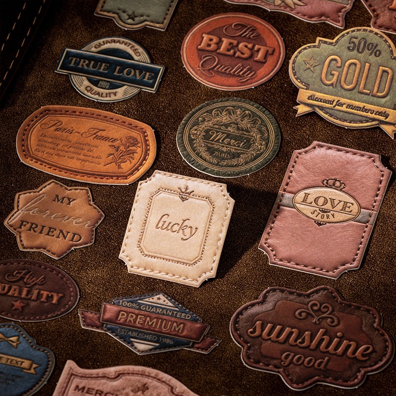 BONBONBONNIE🐰番茄醬少女 絨皮信箋 仿麂皮皮標籤硬卡貼紙-細節圖7