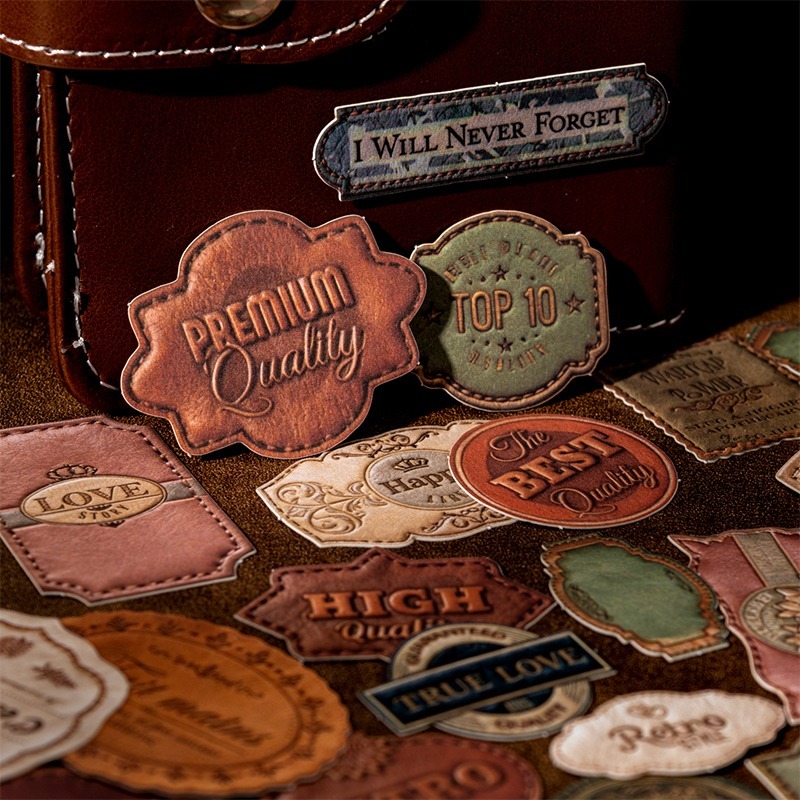 BONBONBONNIE🐰番茄醬少女 絨皮信箋 仿麂皮皮標籤硬卡貼紙-細節圖8