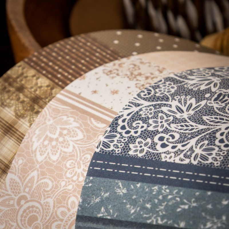 BONBONBONNIE🐰番茄醬少女 花漾拼接系列 蕾絲布紋拼接貼紙本-細節圖3