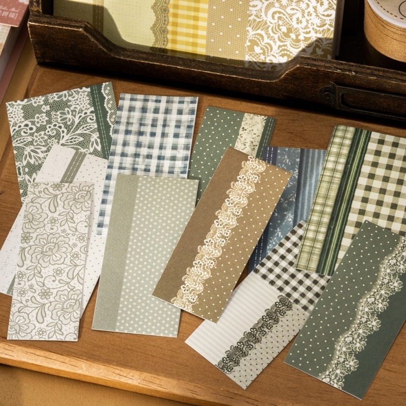 BONBONBONNIE🐰番茄醬少女 花漾拼接系列 蕾絲布紋拼接貼紙本-細節圖6