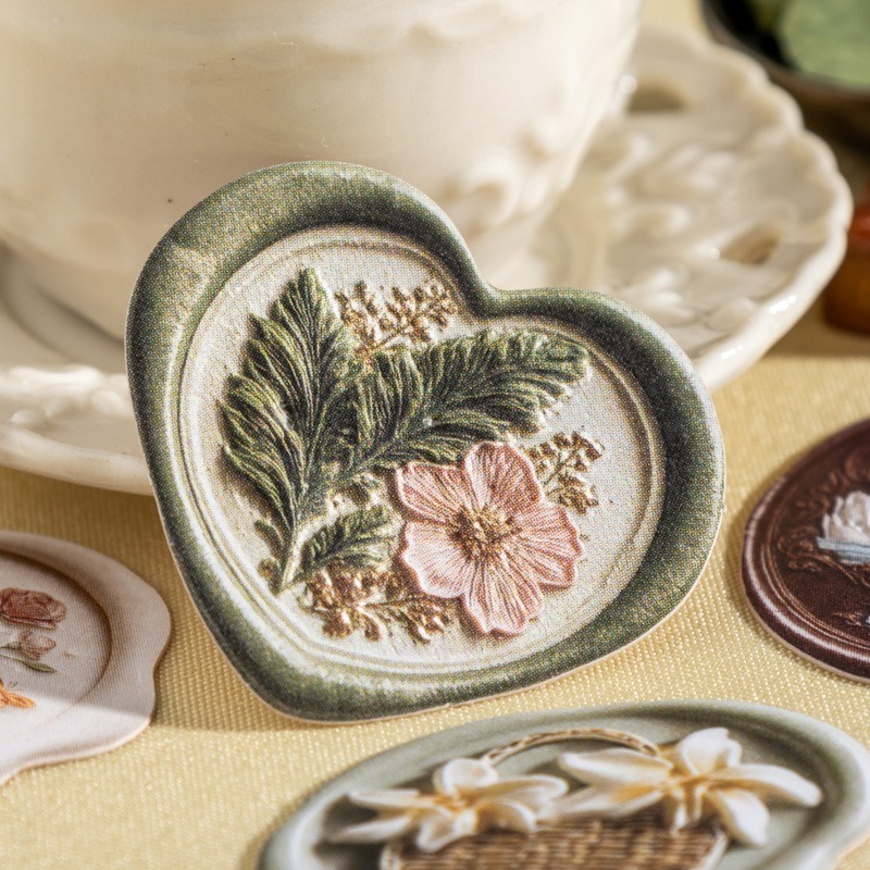 BONBONBONNIE🐰番茄醬少女 當春天到來時系列 火漆造型立體浮雕貼紙包-細節圖7